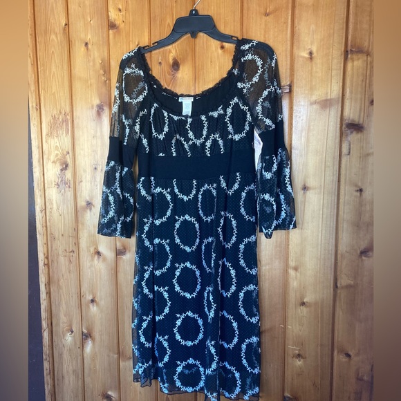 Sz M ModCloth Empire Waist Dress - Picture 1 of 5